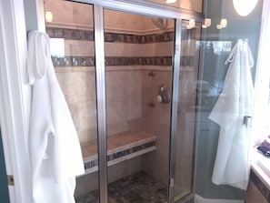 Free toiletries, hair dryer, bathrobes, slippers