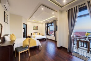 Family Room, Pool View | Premium bedding, minibar, in-room safe, desk - Green Hill Villa (Da Nang)