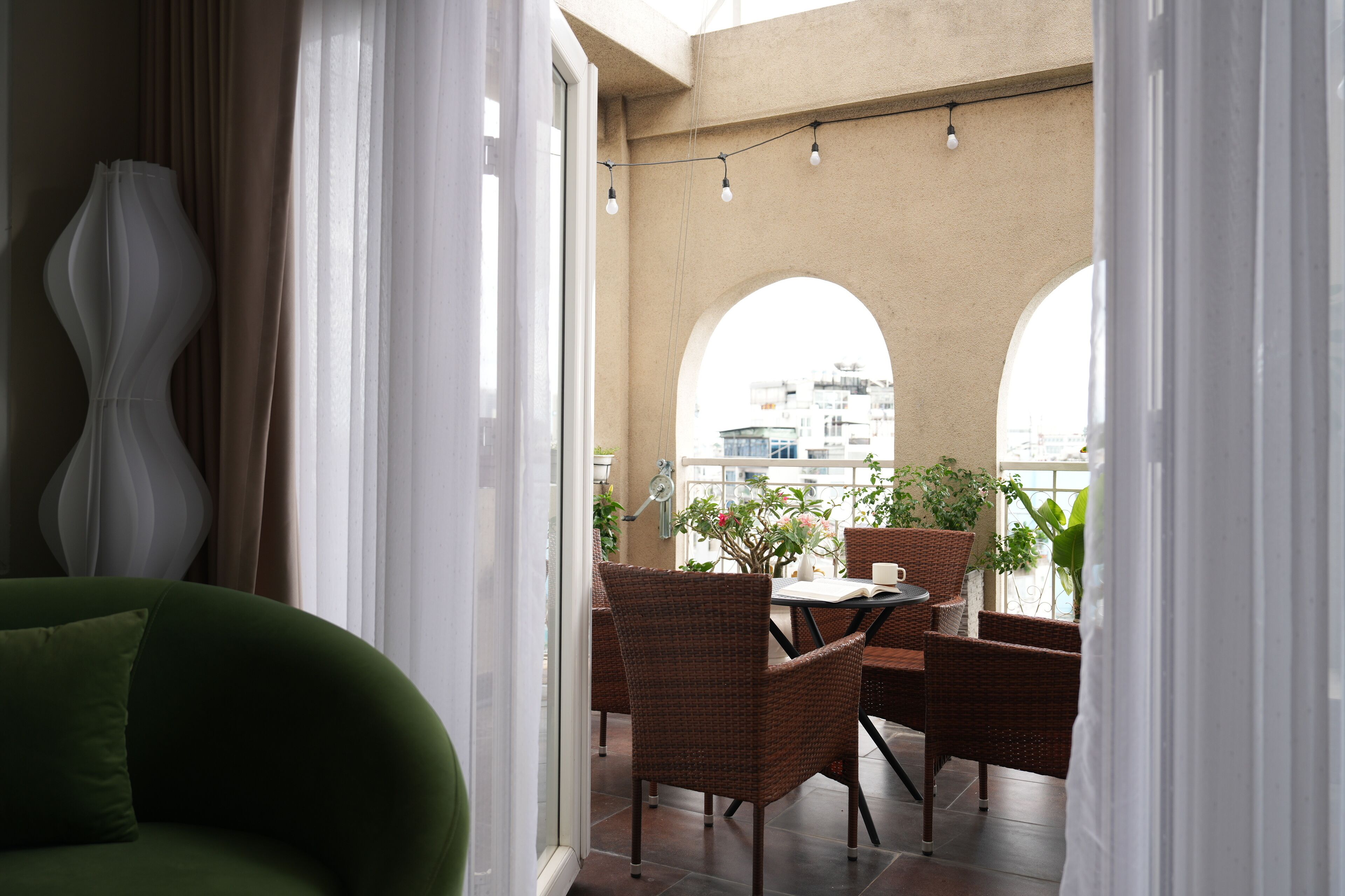 Chambre Affaires, 1 chambre, vue ville, dans la tour | Terrasse/Patio