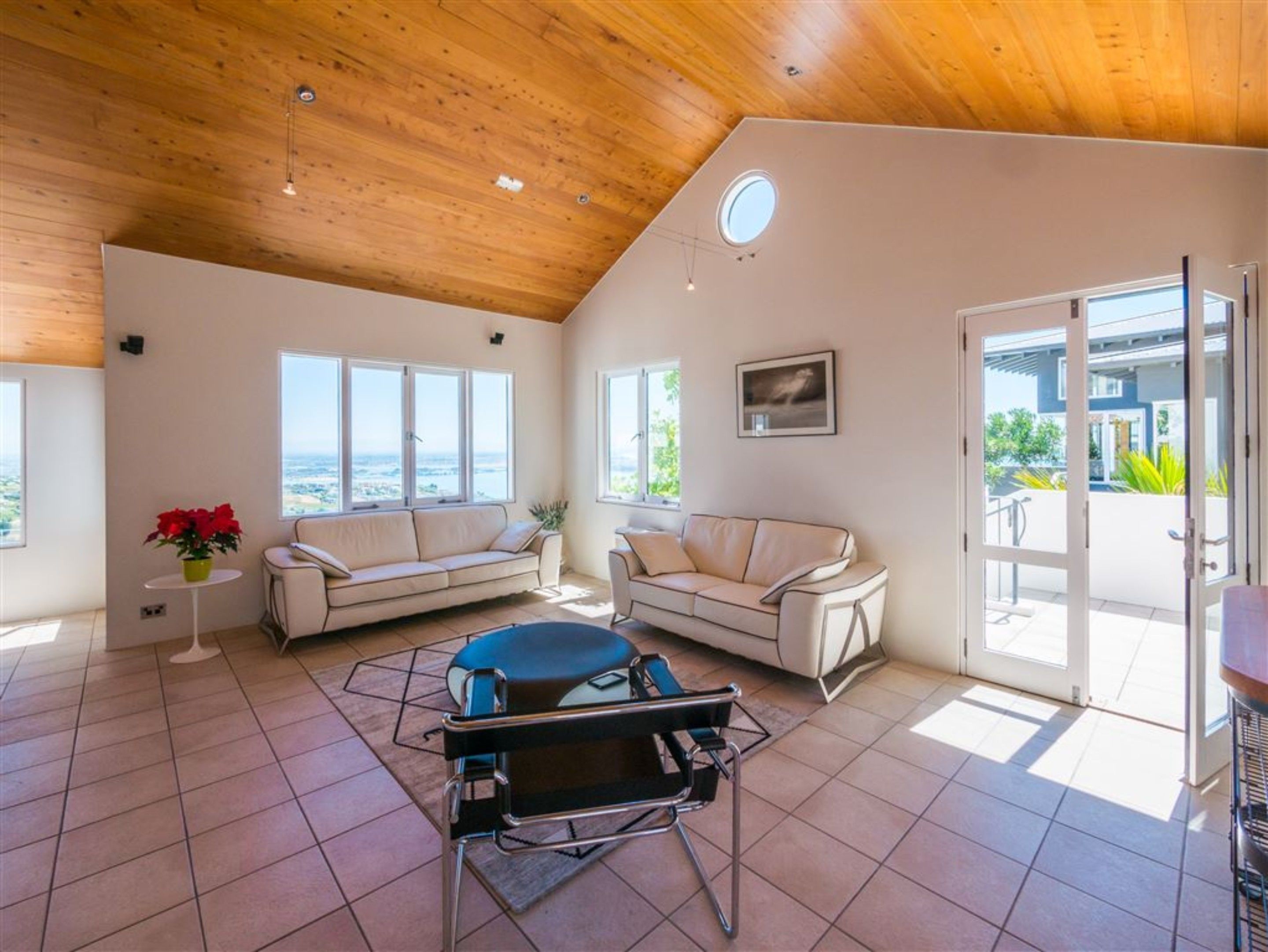 Luxury Villa, Multiple Beds, Ocean View | Living room | Flat-screen TV