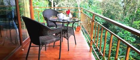 Casa sull'albero Exclusive, vista giardino | Balcone