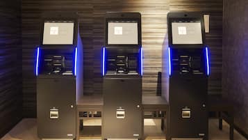 Check-in/check-out kiosk