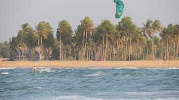 Free beach shuttle, windsurfing, surfing, kayaking
