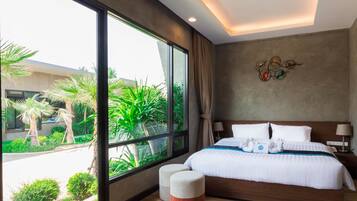 Double Room with Garden View | Minibar, cortinas blackout, insonorización y camas extra