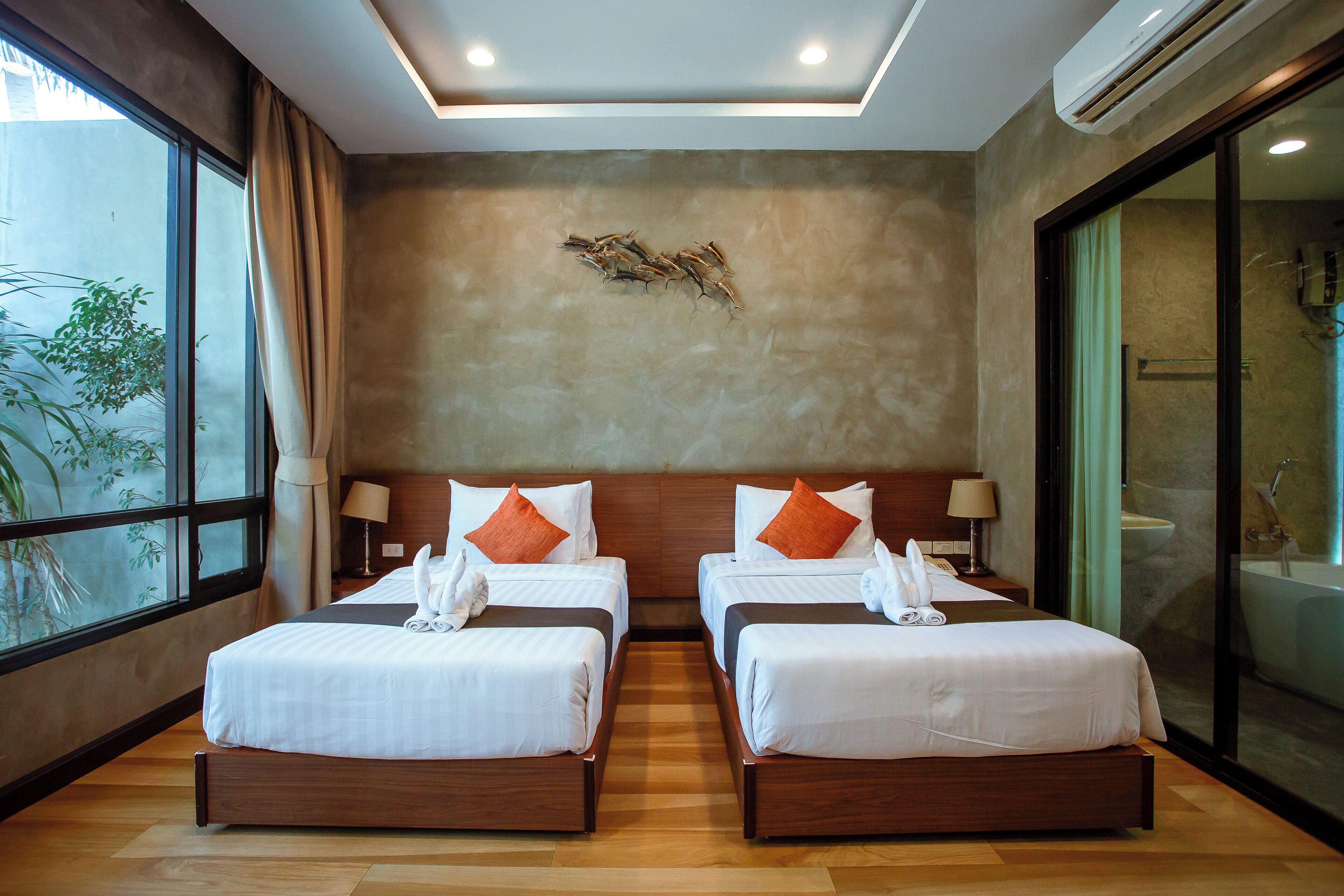 Standard Twin Room | Bar mini, langsir/tirai gelap terus, kalis bunyi 