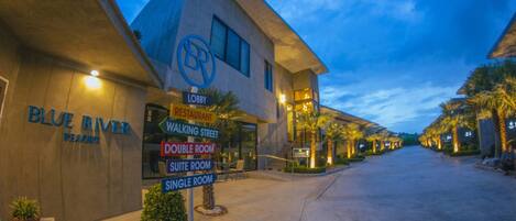 Majoituspaikan sisäänkäynti