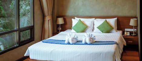 Double Garden Villa | Minibar, blackout drapes, soundproofing, free WiFi