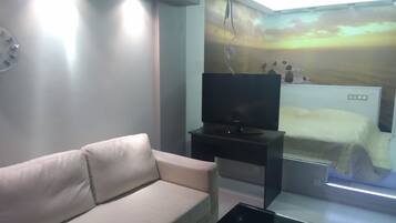 Panoramic-Apartment | Bügeleisen/Bügelbrett, kostenloses WLAN, Bettwäsche