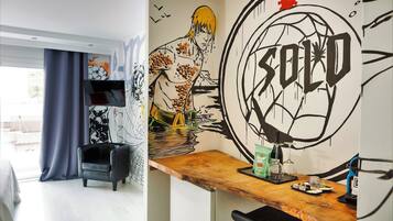 Suite Standard | Minibar, coffres-forts dans les chambres, bureau, rideaux occultants