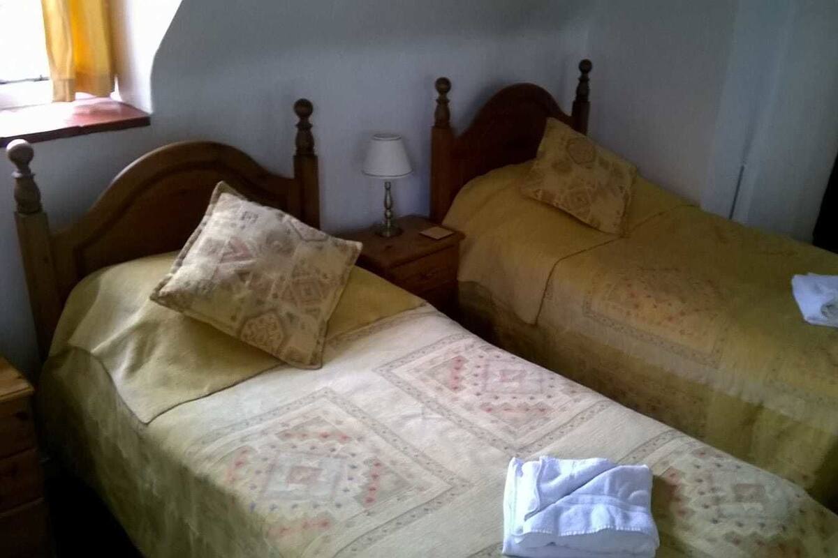 Habitación con 2 camas individuales | Wifi gratis y ropa de cama