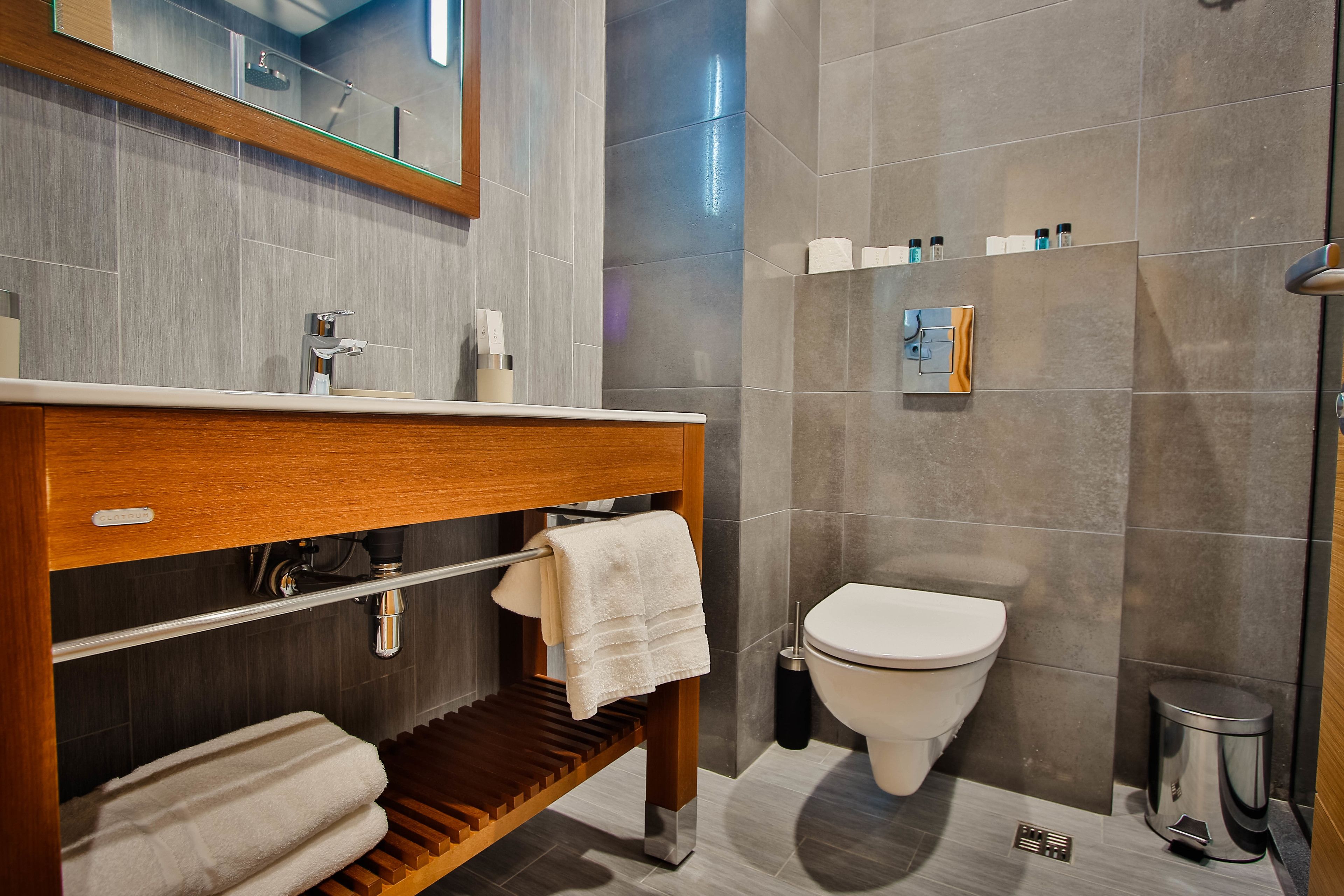 free toiletries, hair dryer, dressing gowns, slippers