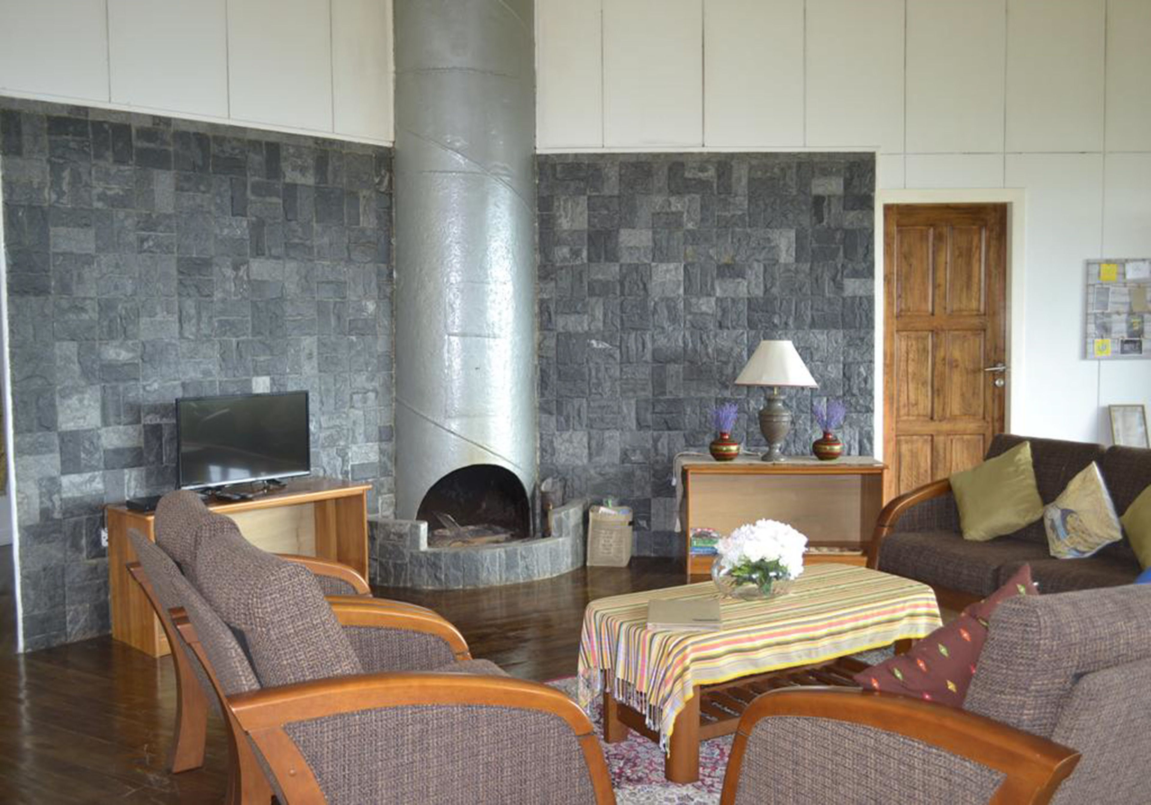 Flat-screen TV, DVD player