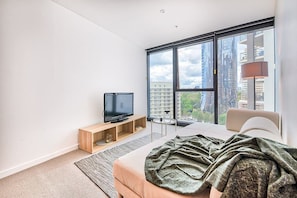 Apartment, 1 Bedroom | Living area | Flat-screen TV - Designer CBD Apartment (Brisbane)