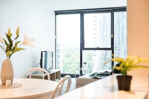Apartment, 1 Bedroom | Living area | Flat-screen TV - Designer CBD Apartment (Brisbane)