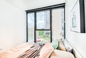 Apartment, 1 Bedroom | 1 bedroom, iron/ironing board, free WiFi, bed sheets - Designer CBD Apartment (Brisbane)