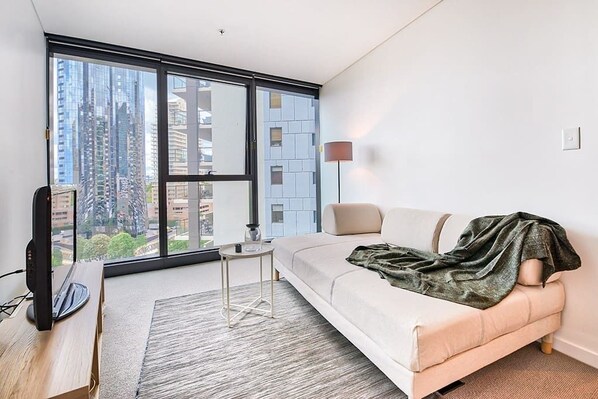 Apartment, 1 Bedroom | Living area | Flat-screen TV - Designer CBD Apartment (Brisbane)