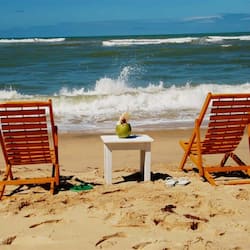 Sulla spiaggia, sabbia bianca
