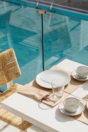 Daily local cuisine breakfast for a fee - Cyano Hotel (Agios Vasileios)