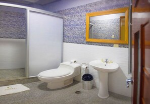 Ducha, artículos de tocador gratuitos, secador de pelo, toallas