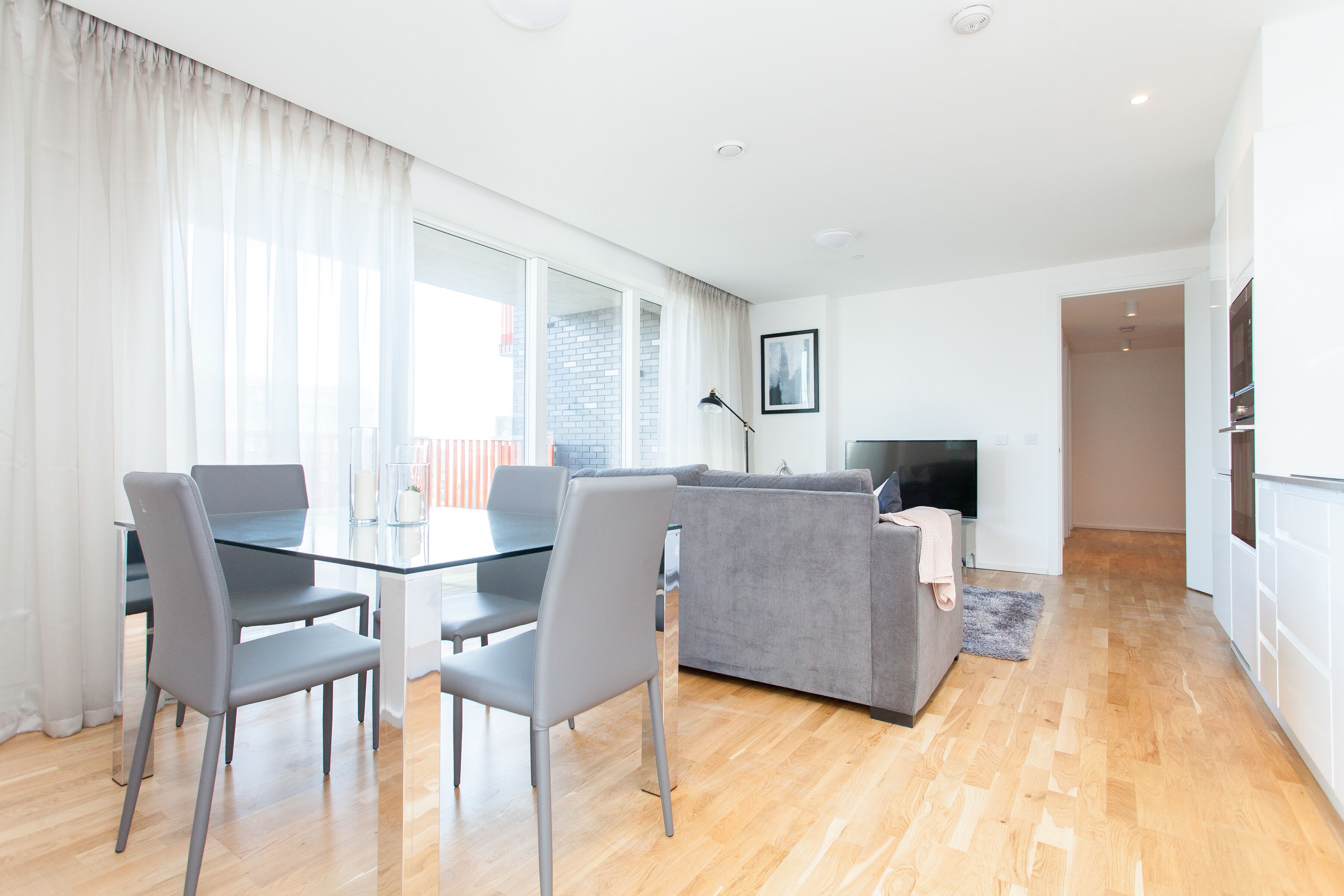 Superior Apartment, 2 Bedrooms | Living area | Flat-screen TV