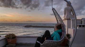Vue sur la plage/lâocĂ©an