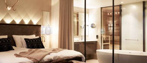 1 habitación y ropa de cama de alta calidad