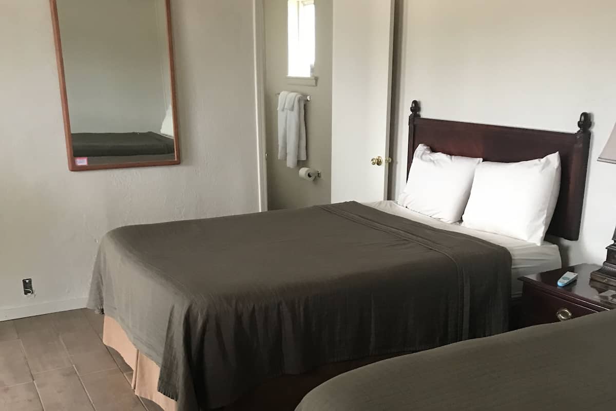 Basic Double Room, 2 Queen Beds, Non Smoking | Egyptian cotton sheets, premium bedding, desk, WiFi (free)