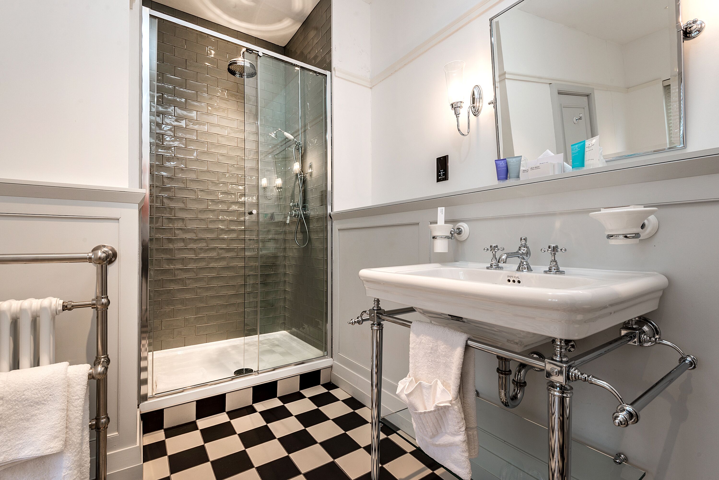 free toiletries, hair dryer, towels, soap