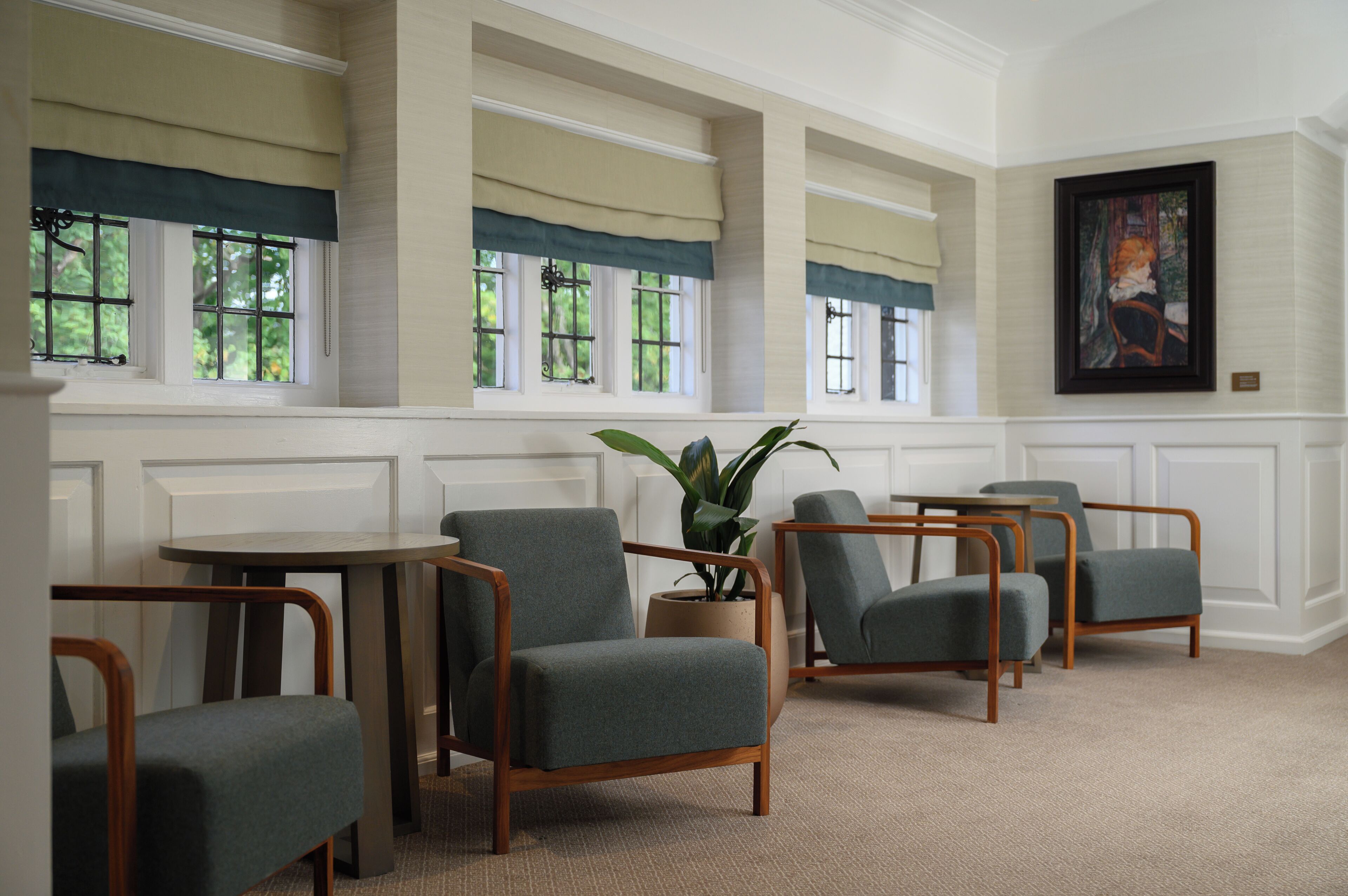 Sittområde i lobbyn