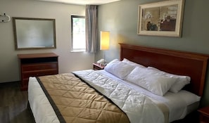 Traditional Studio Suite, 1 King Bed | Individually furnished, desk, blackout drapes, iron/ironing board