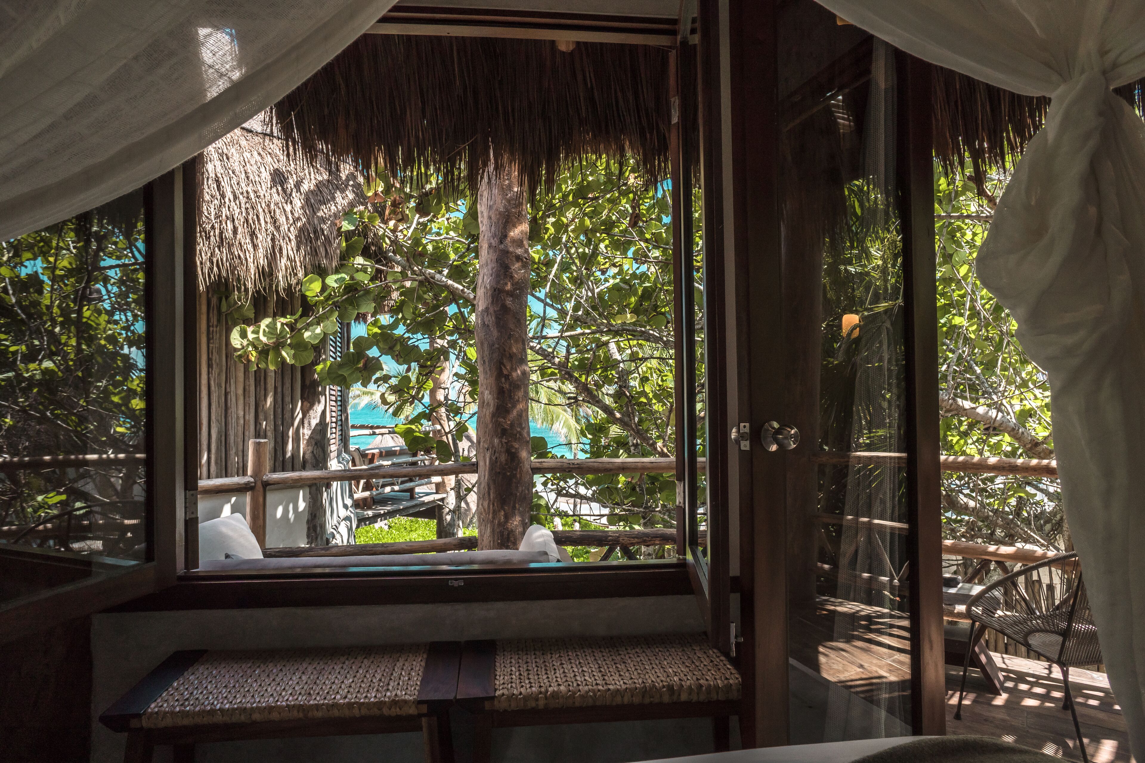 small cabanas partial ocean view | view from room