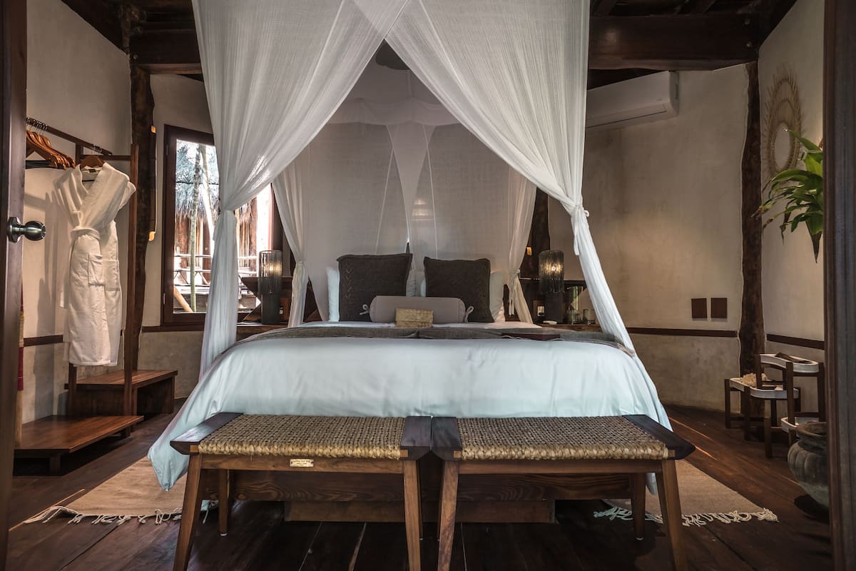 Small Cabanas Partial Ocean view | Een kluis op de kamer, individueel gedecoreerd, individueel gemeubileerd