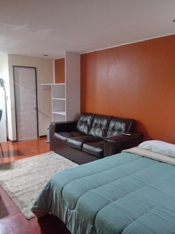 Comfort Apartment, 1 Queen Bed, Smoking, Private Bathroom | 1 bedroom, desk, iron/ironing board, free WiFi