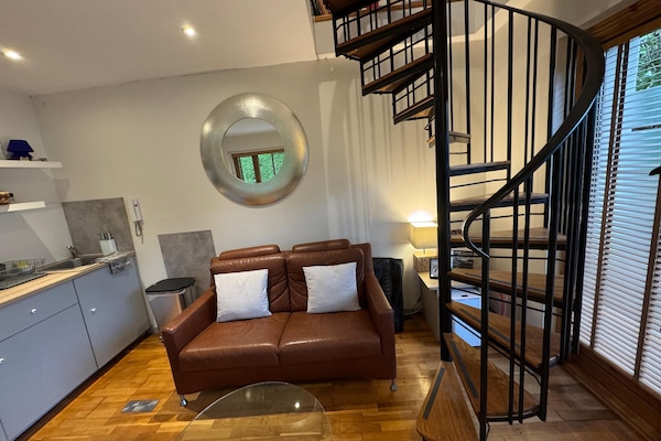 Superior Cottage, 1 King Bed, Non Smoking, Garden Area | Living area