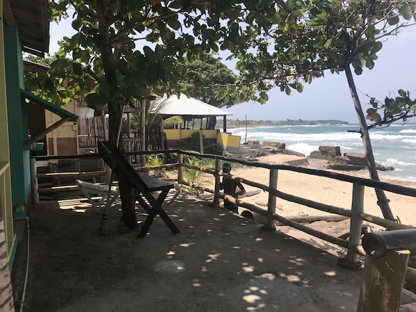 Blick von der Unterkunft