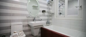 Free toiletries, hair dryer, slippers, towels
