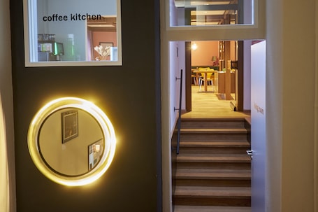 Daily self-serve breakfast (EUR 13.50 per person)