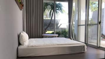 Rumah Eksklusif, 3 kamar tidur, kolam renang pribadi, area halaman | 1 kamar tidur, seprai katun Mesir, dan seprai premium