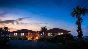 Front of property - evening/night