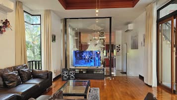 Télévision à écran plat, lecteur de DVD