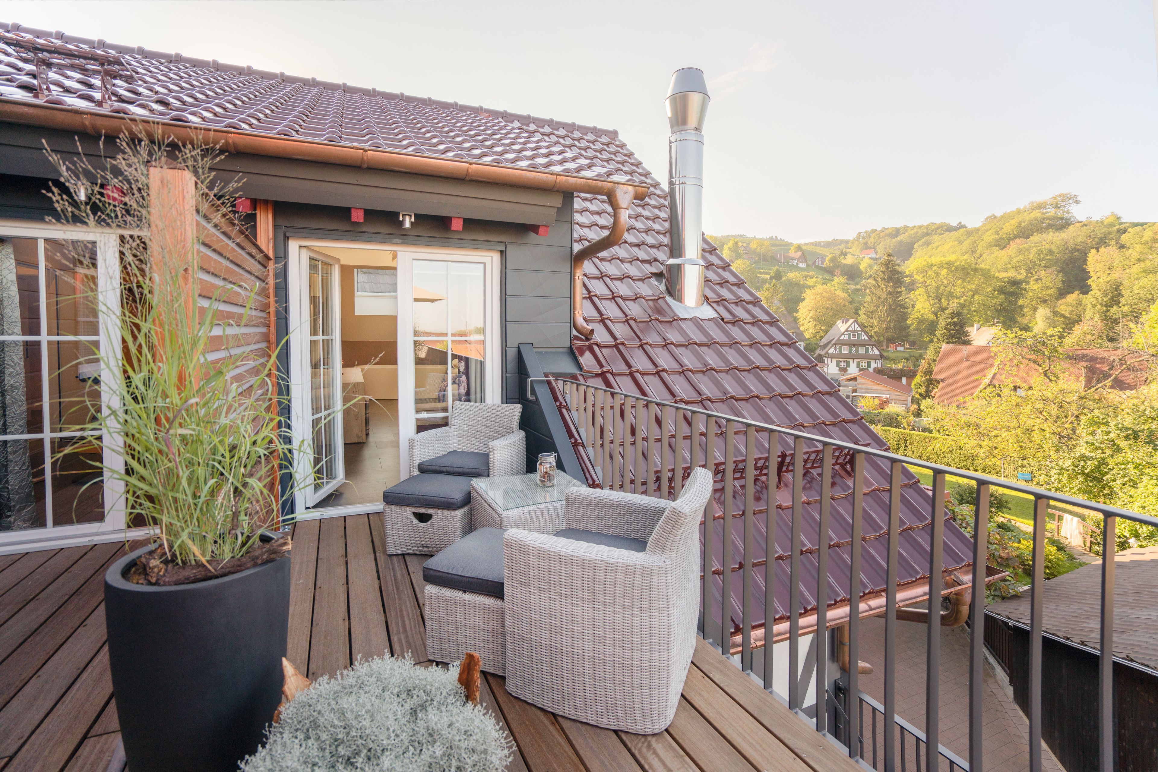 Deluxe-Doppelzimmer, Balkon | Hochwertige Bettwaren, Minibar, Zimmersafe, Schreibtisch