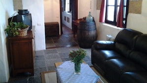 House, 2 Bedrooms (Cuadra) | Living room | Plasma TV - Finca Las Dulces (Guia de Isora)