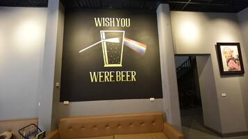 29-inch flat-screen TV with cable channels, TV