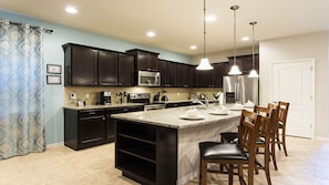 Family Villa, Multiple Bedrooms, Garden Area | Food and drink