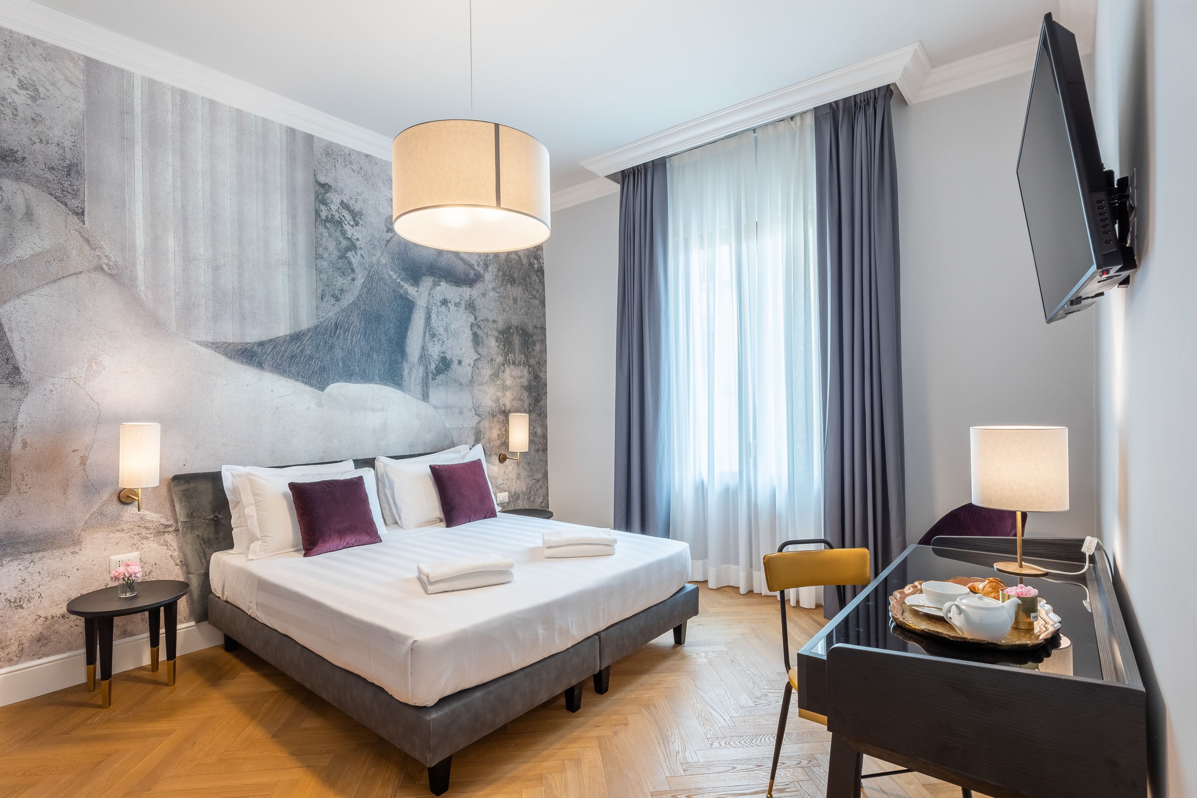 deluxe double or twin room, balcony (piero della francesca) | minibar, desk, soundproofing, free wifi