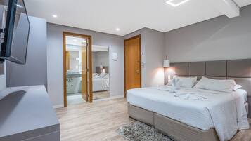 Minibar, blackout curtains, soundproofing, iron/ironing board