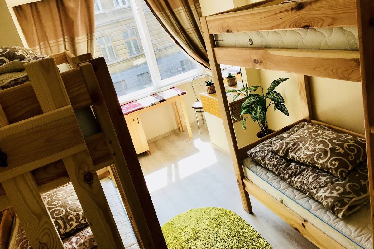 Basic Quadruple Room (2 Bunk Beds) | Free WiFi, bed sheets