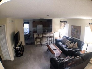 Apartment | Living area | TV - Hemingway Golf View Apartment 4 Bedroom (Haines City)