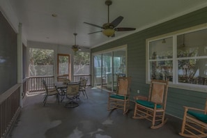 独立别墅, 多张床 (Camp Palms @ Indian Pass) | 露台