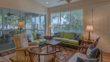 House, Multiple Beds (Camp Palms @ Indian Pass) | Living area | TV